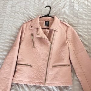 Pink leather jacket :)